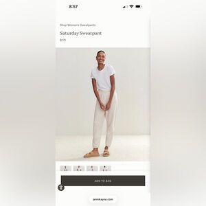 Jenni Kayne Saturday sweatpants, sz M / L